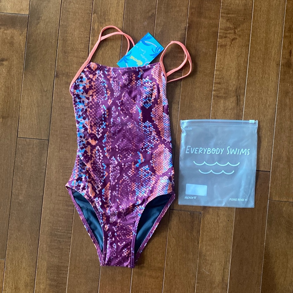 NWT Sporti Desert Python One Piece Swimsuit size 28